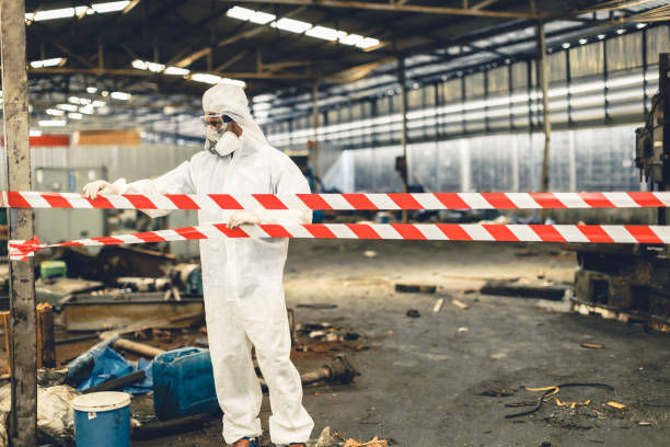 Professional Biohazard technician working in Springville, VA